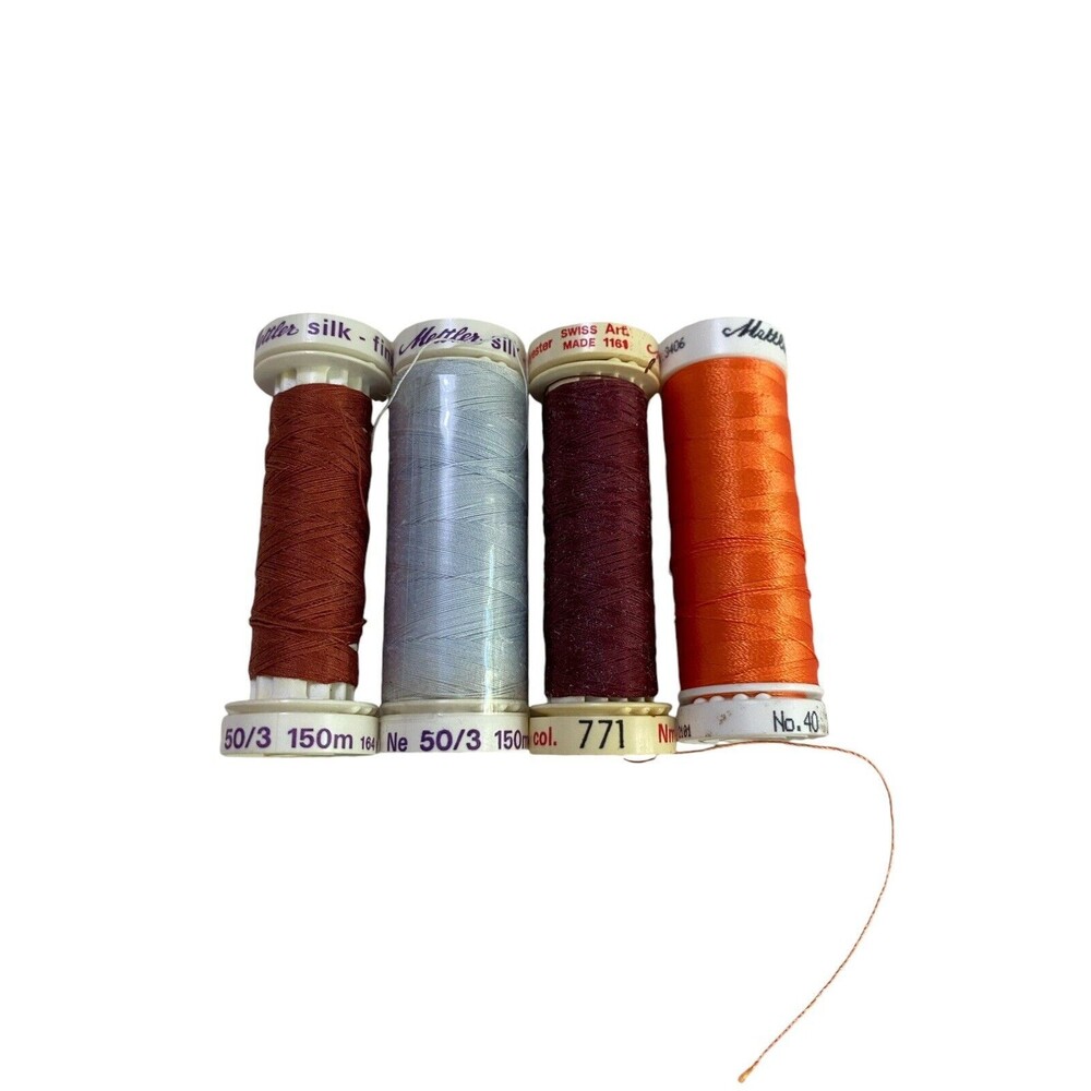 Mettler Thread Lot Of 4 Spools